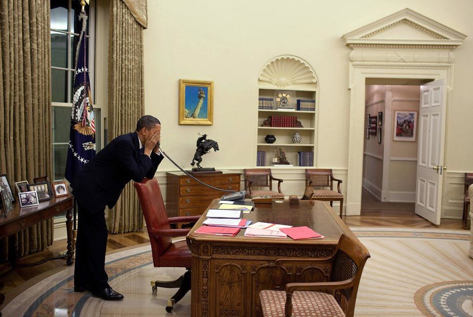 奥巴马总统生涯的100个瞬间