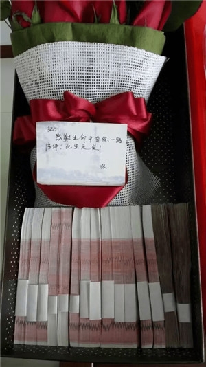 花盒里塞15万现金 网友调侃:别人家的狗粮格外香!