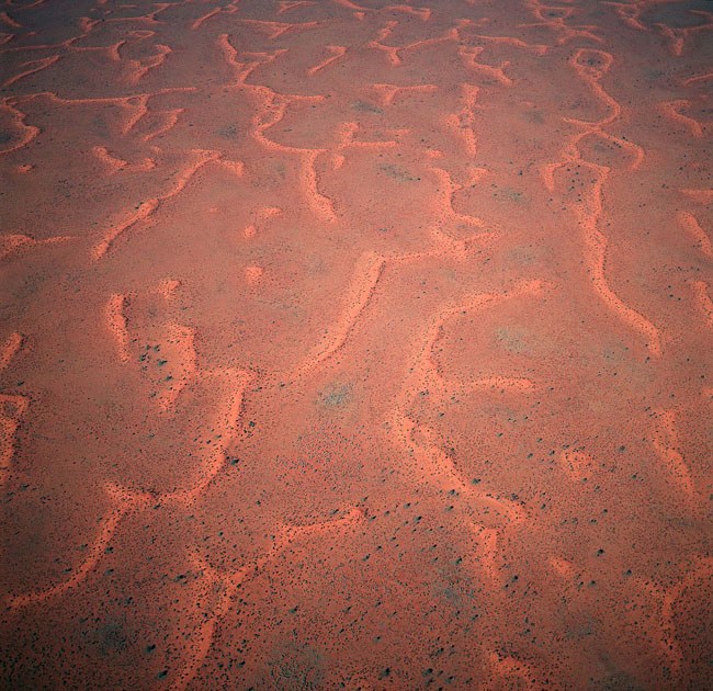 航拍澳大利亚红土沙漠 恍若火星表面