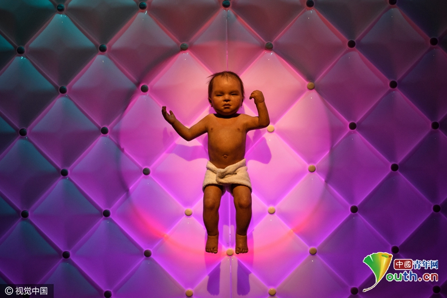 史上最大人形机器人展 婴儿机器人栩栩如生招人疼