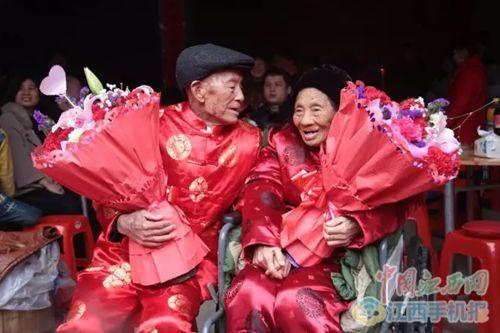 爱情最美的样子 贵溪一对百岁寿辰夫妻携手走过84年（图）