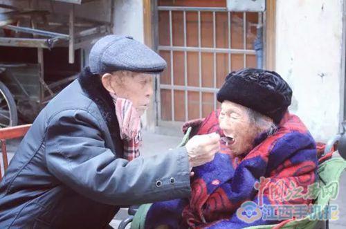 爱情最美的样子 贵溪一对百岁寿辰夫妻携手走过84年（图）