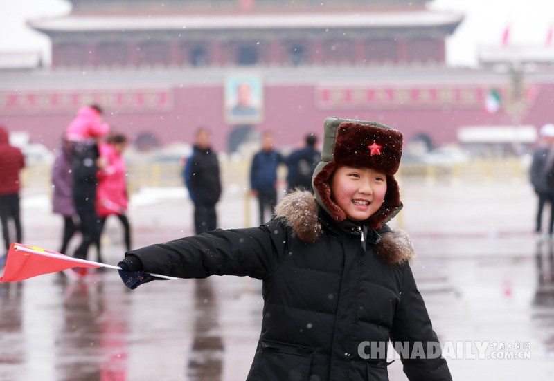 直击北京迎来降雪天气