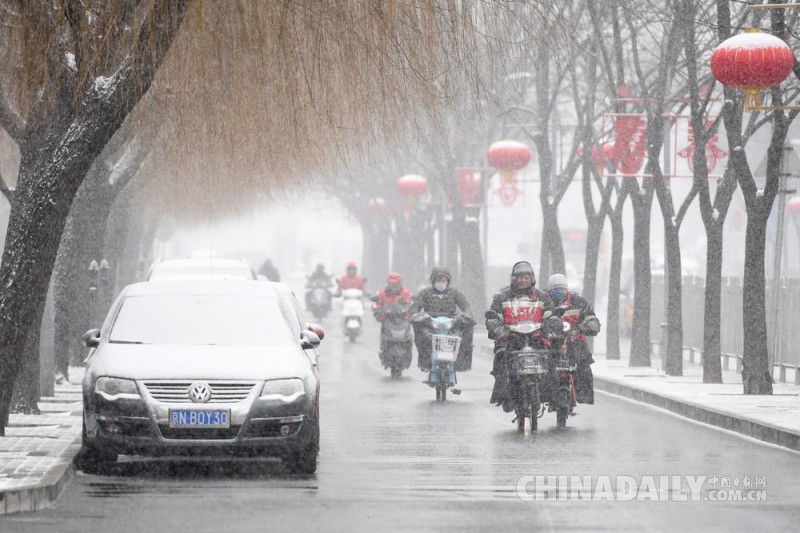 直击北京迎来降雪天气