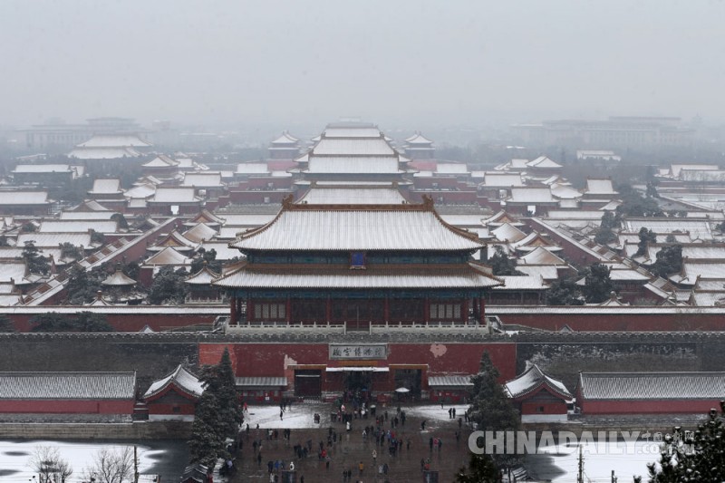 直击北京迎来降雪天气