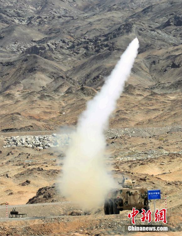 七国防空导弹技能赛在新疆天山脚下上演