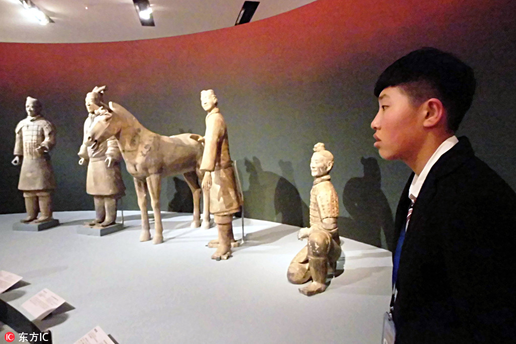 秦汉文明展在北京国家博物馆举行 众多一级文物令观众赞叹