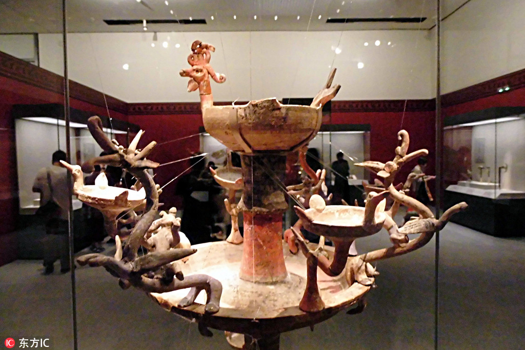 秦汉文明展在北京国家博物馆举行 众多一级文物令观众赞叹