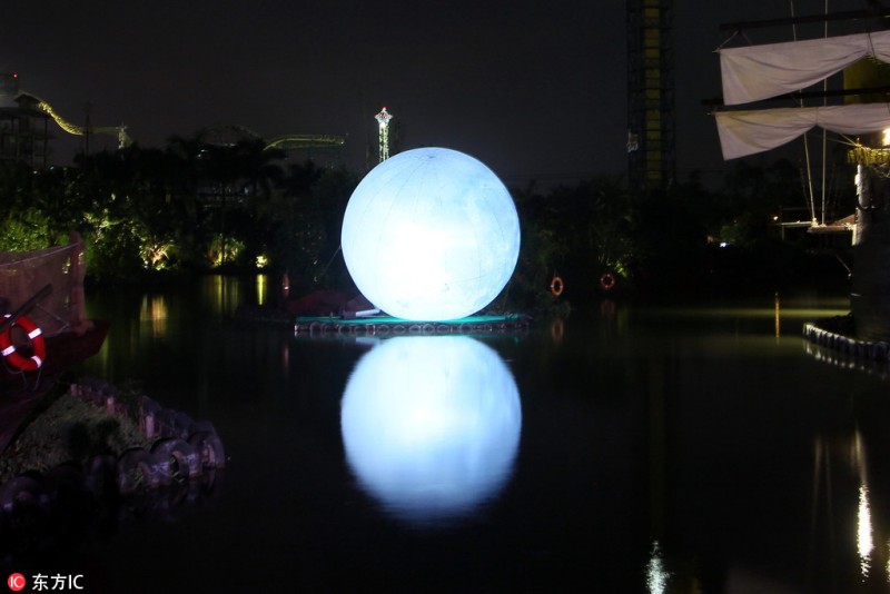 天气不好没关系 今年这些地方造个月亮给你