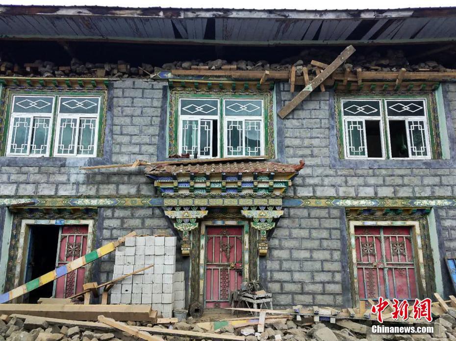 西藏林芝米林县发生6.9级地震 震中附近区域有房屋受损