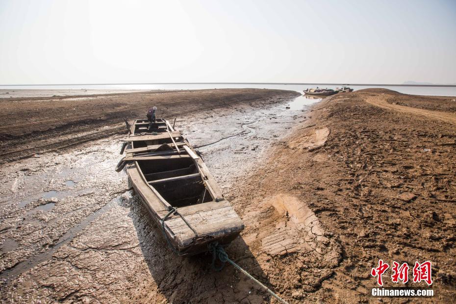 中国最大淡水湖鄱阳湖较往年推迟进入枯水期