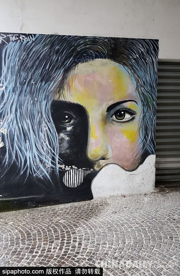 意大利罗马街头涂鸦艺术 色彩缤纷