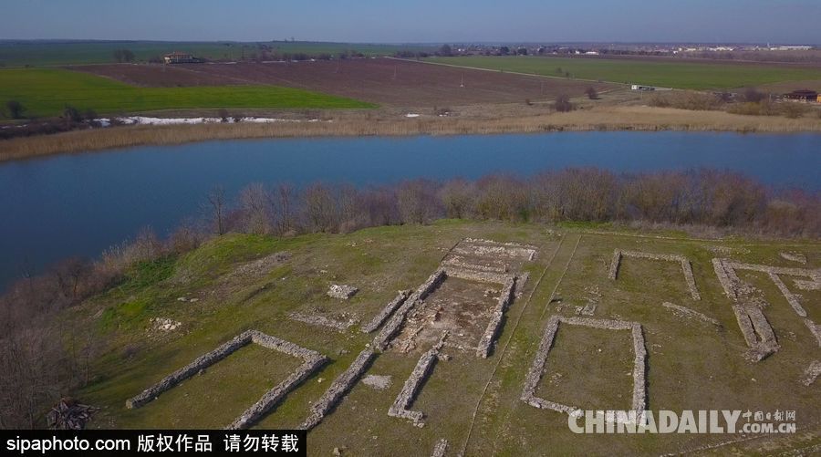 航拍保加利亚史前祭仪遗址 距今约7500年