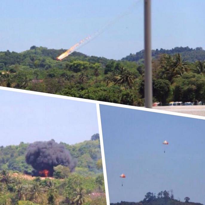 兰卡威航展空难：2架印尼飞机疑碰撞后坠毁