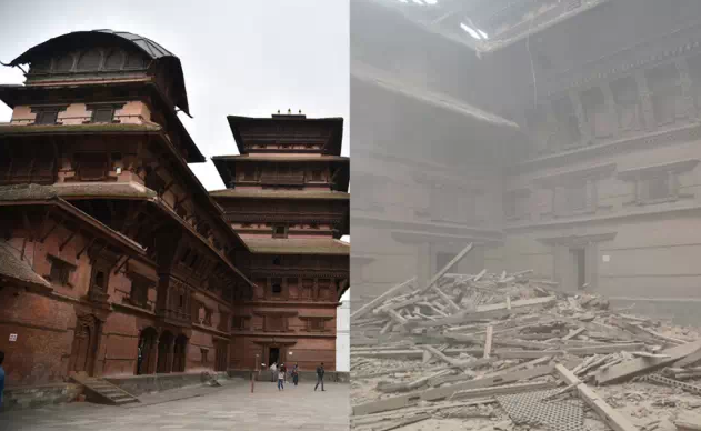 尼泊尔地震致大量古迹被毁