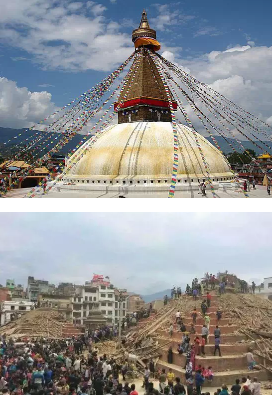 尼泊尔地震致大量古迹被毁