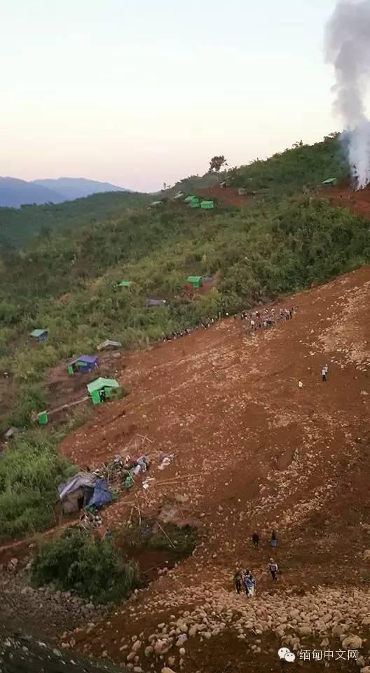 緬甸山體滑坡至少60人死亡上百人失蹤